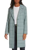 Women's Lewit Check Coat - Green