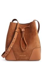 Michael Michael Kors Cary Leather & Suede Bucket Bag - Brown