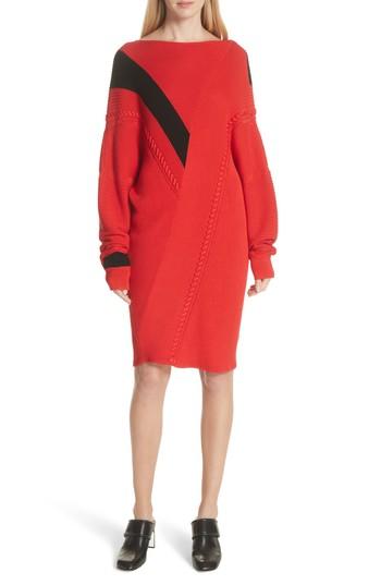 Women's Rag & Bone Cricket Reversible Sweater Dress - Red
