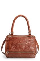 Givenchy 'small Pepe Pandora' Leather Shoulder Bag - Brown