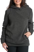 Women's Bun Maternity Warmsie Polar Fleece Nursing Hoodie - Grey
