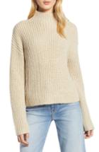 Women's Halogen Ribbed Sweater - Beige