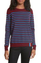Women's Kule Stripe Cashmere Sweater - Red