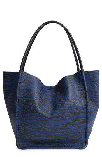 Proenza Schouler Large Calfskin Leather Tote - Blue
