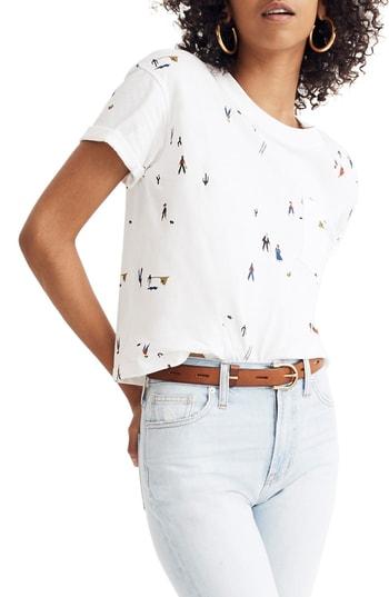Women's Madewell Easy Crop Tee - White