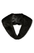 Women's Badgley Mischka Faux Fur Collar, Size - Black