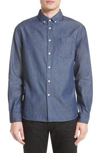 Men's Saturdays Nyc Crosby Denim Slim Fit Sport Shirt - Blue