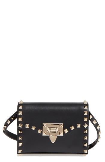 Valentino Small Rockstud Leather Shoulder Bag -