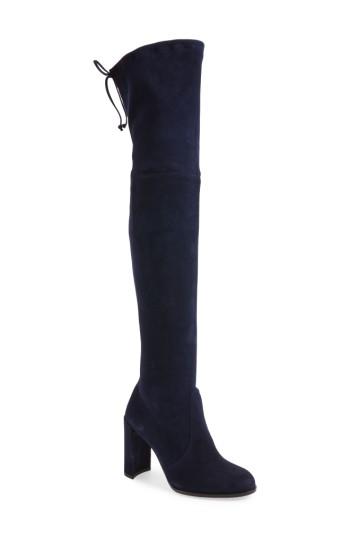 Women's Stuart Weitzman Finland Over The Knee Boot M - Blue