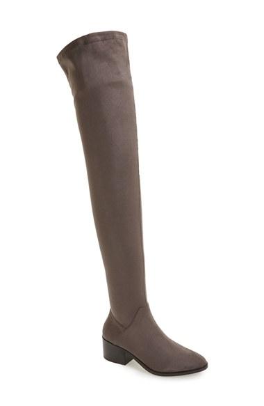 Women's Steve Madden Gabriana Stretch Over The Knee Boot .5 M - Grey