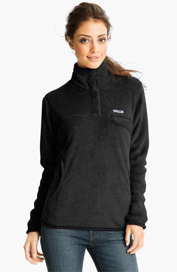 Women's Patagonia 're-tool' Snap Pullover - Black
