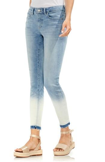 Women's Vince Camuto Ombre Release Hem Skinny Ankle Jeans - Blue