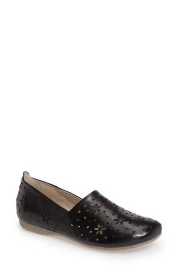 Women's Josef Seibel Fiona 31 Perforated Flat -7.5us / 38eu - Black