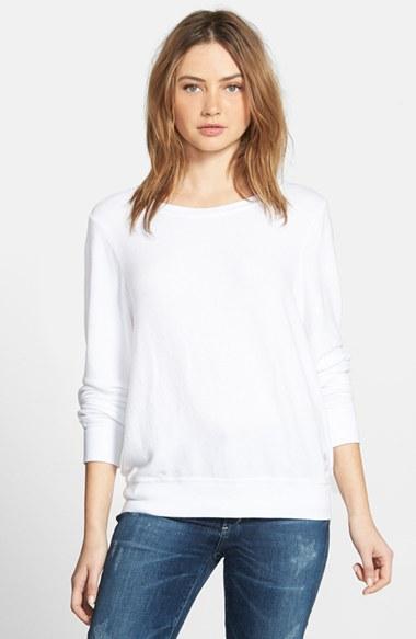 Women's Wildfox 'baggy Beach Jumper' Pullover - White