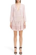 Women's Givenchy Ruffle Crepon Peasant Dress
