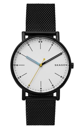 Men's Skagen Signatur Mesh Strap Watch, 40mm