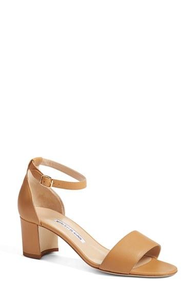 Women's Manolo Blahnik Lauratomod Sandal Us / 37eu - Brown