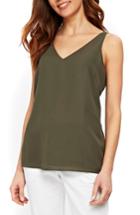 Women's Wallis V-neck Camisole Top Us / 16 Uk - Green