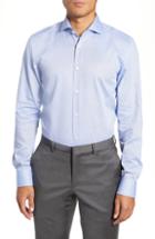 Men's Boss Mark Sharp Fit Geometric Dress Shirt .5r - Blue