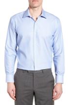 Men's Tailorbyrd Holmes Trim Fit Dot Dress Shirt .5 - 32/33 - Blue