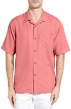Men's Tommy Bahama Royal Bermuda Standard Fit Silk Blend Camp Shirt - Pink