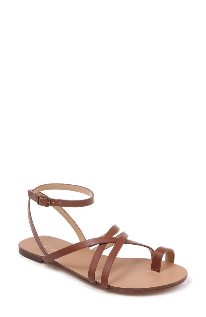 Women's Splendid Sully Strappy Toe Loop Sandal M - Brown
