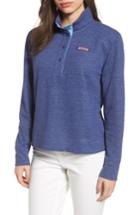 Women's Vineyard Vines Snap Placket Henley Top - Blue