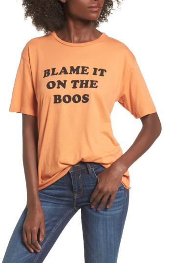 Women's Project Social T Blame It On The Boos Graphic Tee - Orange