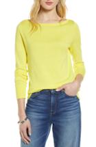 Women's Halogen Bateau Neck Sweater - Yellow