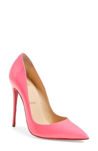 Women's Christian Louboutin 'so Kate' Pointy Toe Pump Us / 39eu - Pink