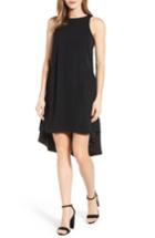 Women's Pleione Ruffled High/low Shift Dress - Black