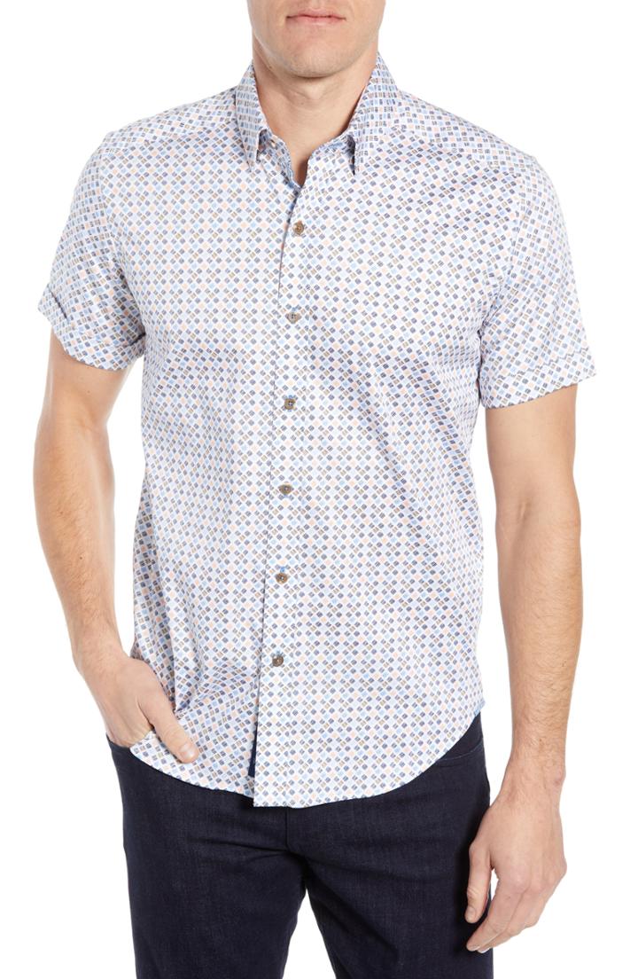 Men's Robert Graham Cloverly Fit Print Sport Shirt