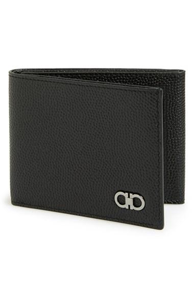 Men's Salvatore Ferragamo 'ten Forty One - Mini Chicco' Trifold Wallet -
