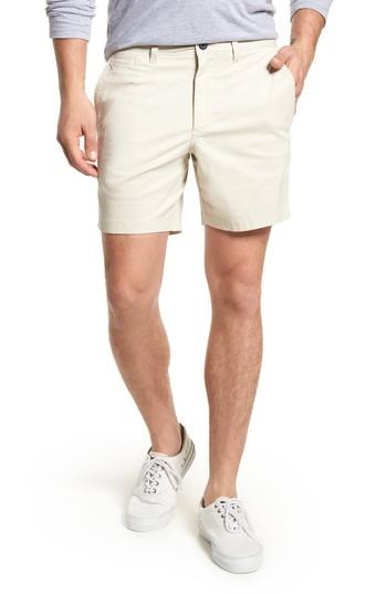 Men's 1901 Ballard Washed Stretch Cotton Shorts - Beige