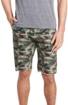 Men's The Rail Camo Print Cutoff Twill Shorts - Brown