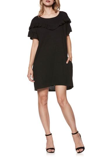Women's Paige Adalie Ruffle T-shirt Dress - Black