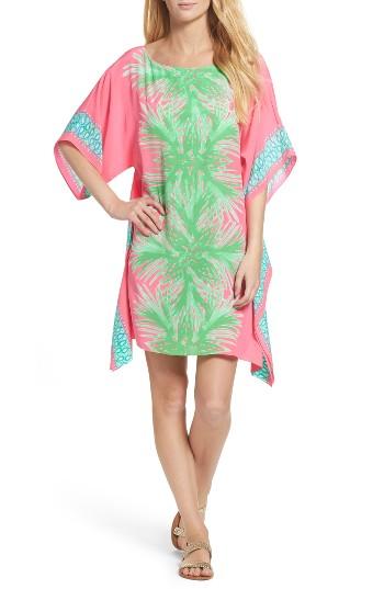 Women's Lilly Pulitzer Julie Silk Caftan Dress - Pink