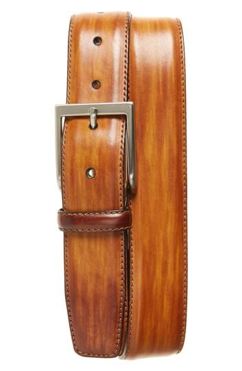 Men's Magnanni Arcade Leather Belt - Canela