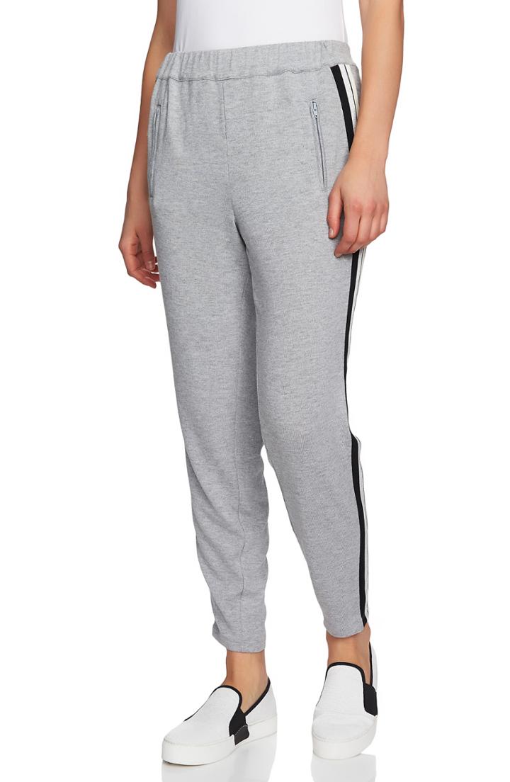 Women's 1.state Ribbon Trim Track Pants, Size - Grey