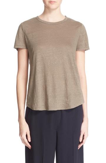 Women's A.l.c. 'tesi' Surplice Back Linen Tee - Green