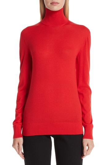 Women's Kwaidan Editions Merino Wool Turtleneck Sweater Us / 36 Fr - Red