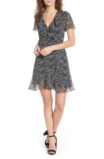 Women's Colie Ruffle Wrap Dress - Black