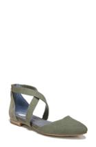 Women's Dr. Scholl's Pointy Toe Flat M - Green
