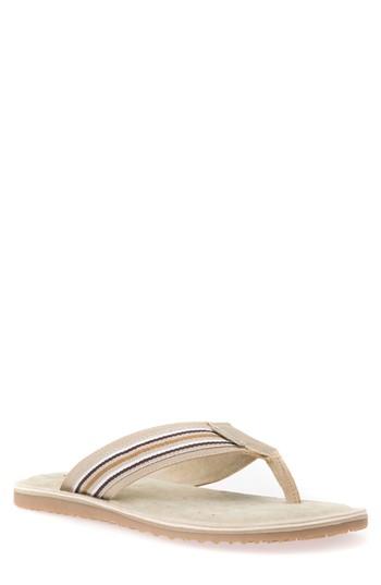 Men's Geox Artie 13 Flip Flop Us / 39eu - Beige