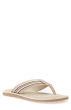 Men's Geox Artie 13 Flip Flop Us / 39eu - Beige
