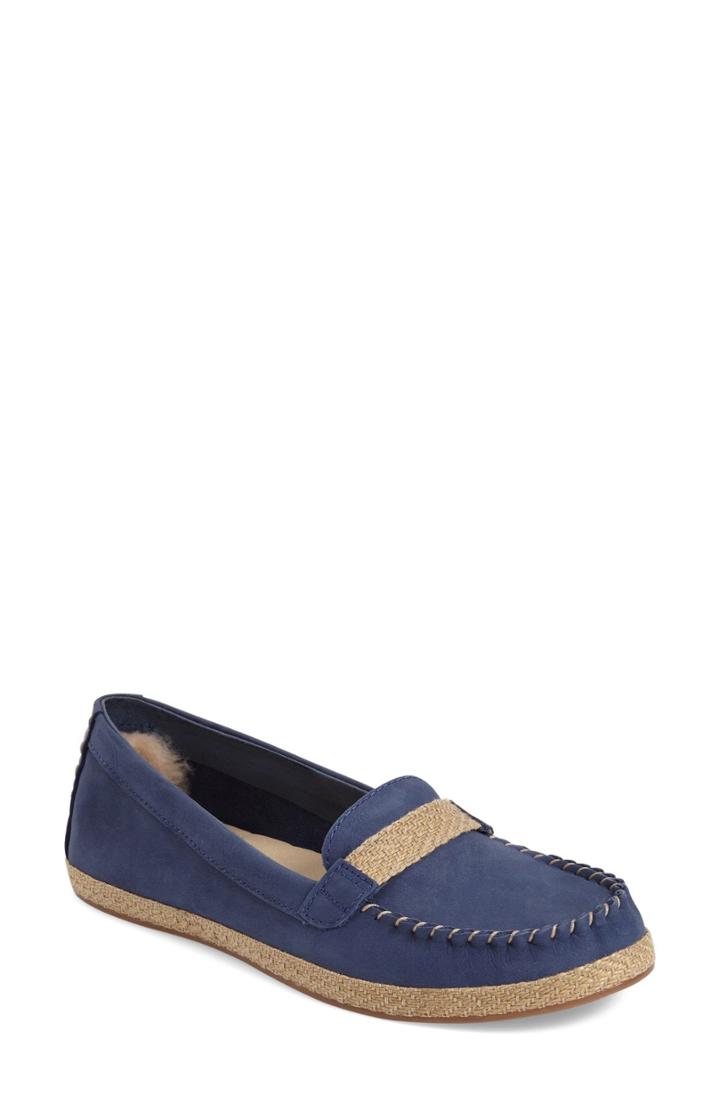 Women's Ugg 'rozie' Moccasin .5 M - Blue