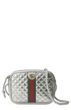 Gucci Quilted Metallic Leather Crossbody Bag -