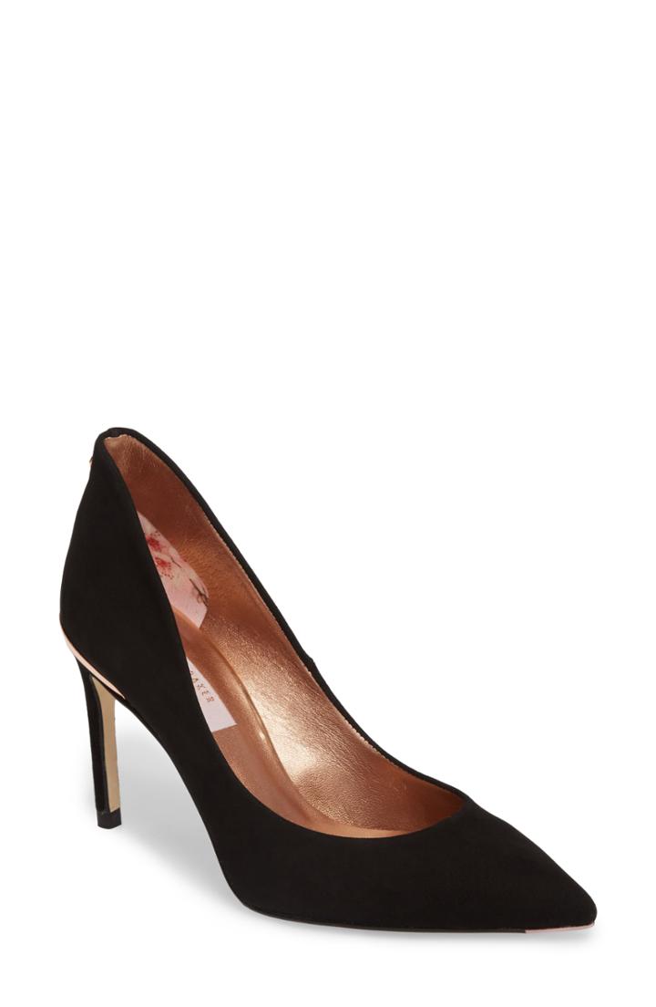 Women's Ted Baker London Savio Pointy Toe Pump .5 M - Black