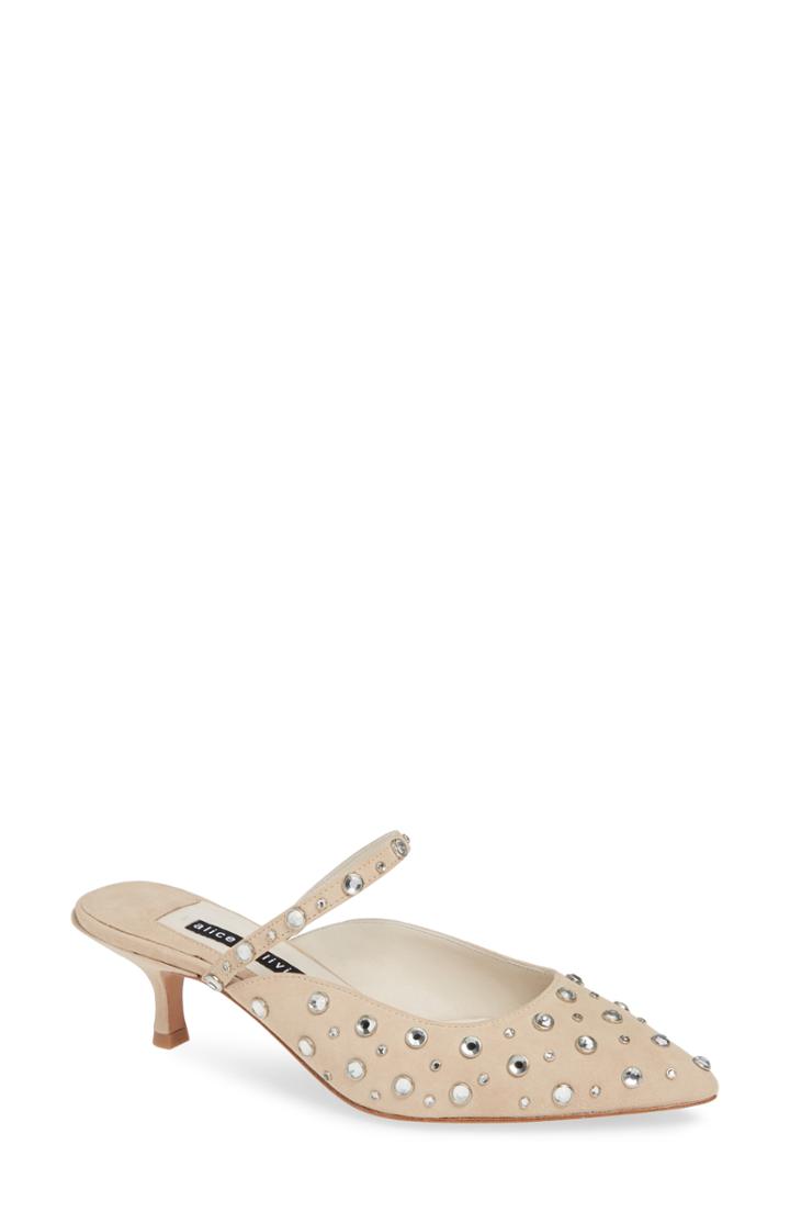Women's Alice + Olivia Marrgo Mule M - Beige
