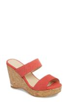 Women's Jimmy Choo Parker Wedge Slide Sandal Us / 34eu - White